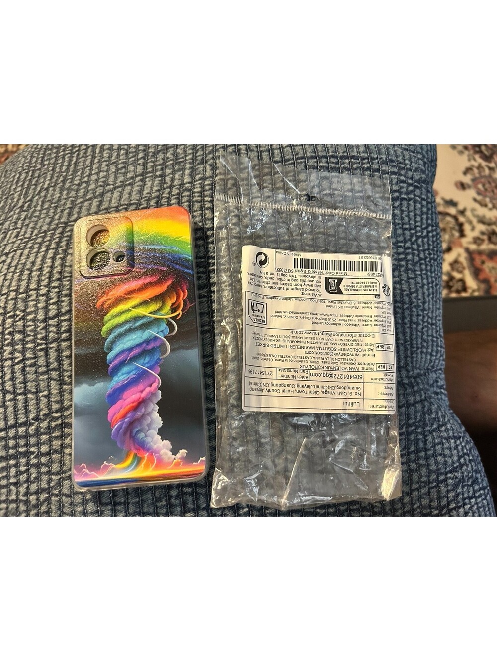 Motorola Moto G Stylus 5G 2023 Case Rainbow Tornado Colorful TPU Cover New